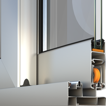 Alumin I rëndë pa urë termike me rrëshqitje, ka përparësinë që profili është I trashë dhe ofron një izolim termik pak më të lartë se profilet e tjera